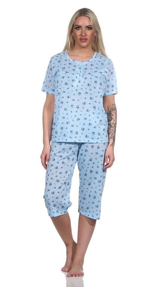 EloModa Pyjama Damen Pyjama 3/4 Hose & Shirt Sommer Schlafanzug, Gr. M L XL 2XL (2 tlg) von EloModa