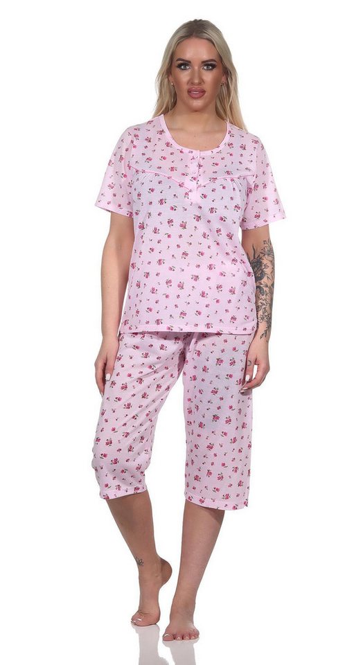 EloModa Pyjama Damen Pyjama 3/4 Hose & Shirt Sommer Schlafanzug, Gr. M L XL 2XL (2 tlg) von EloModa