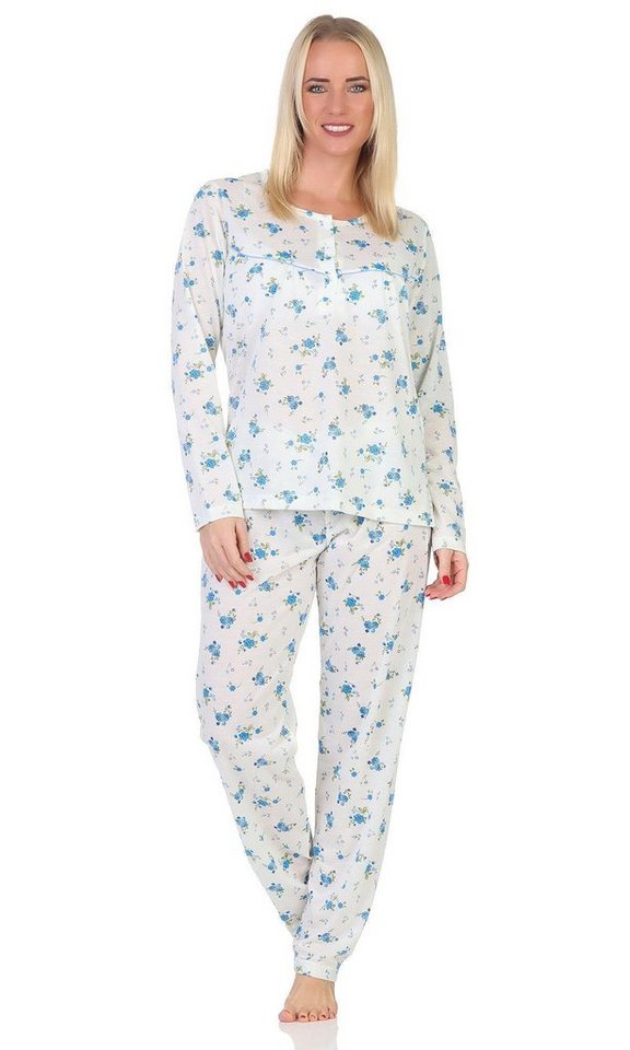 EloModa Pyjama Damen Pyjama Hose & Langarmshirt Schlafanzug, Gr. M L XL 2XL (2 tlg) von EloModa