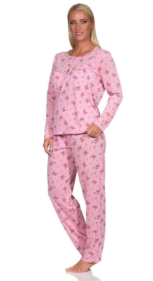 EloModa Pyjama Damen Pyjama Hose & Langarmshirt Schlafanzug, Gr. M L XL 2XL (2 tlg) von EloModa