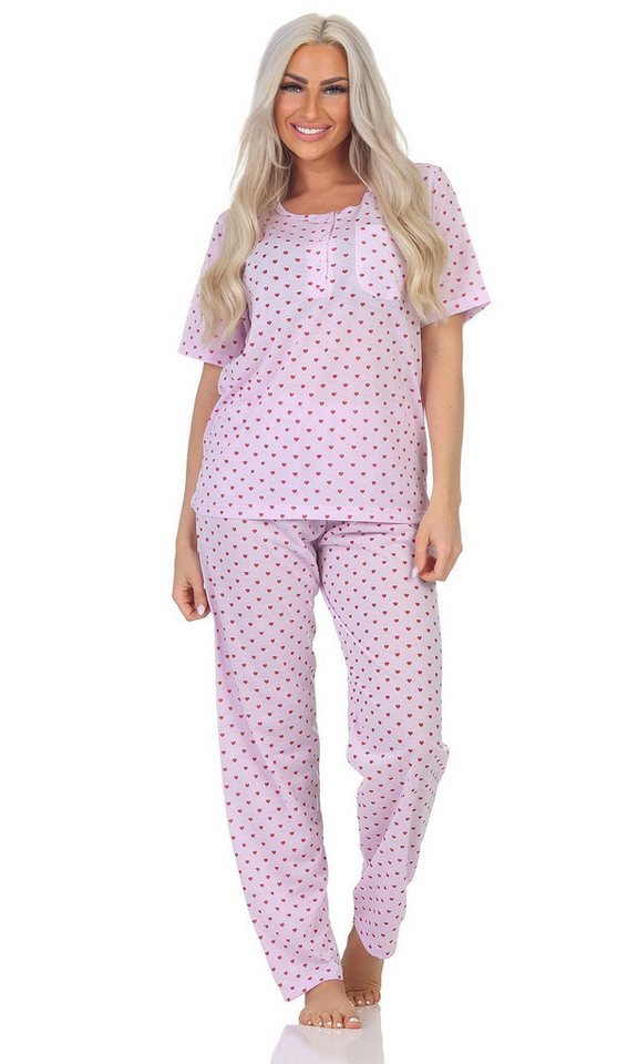 EloModa Pyjama Damen Pyjama zweiteiliger Schlafanzug Nachtwäsche, Gr. M L XL 2XL (2 tlg) von EloModa