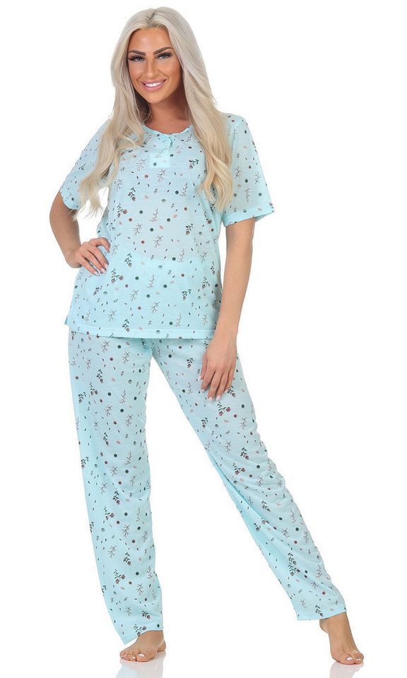 EloModa Pyjama Damen Pyjama zweiteiliger Schlafanzug Pyjama-Set, M L XL 2XL (2 tlg) von EloModa