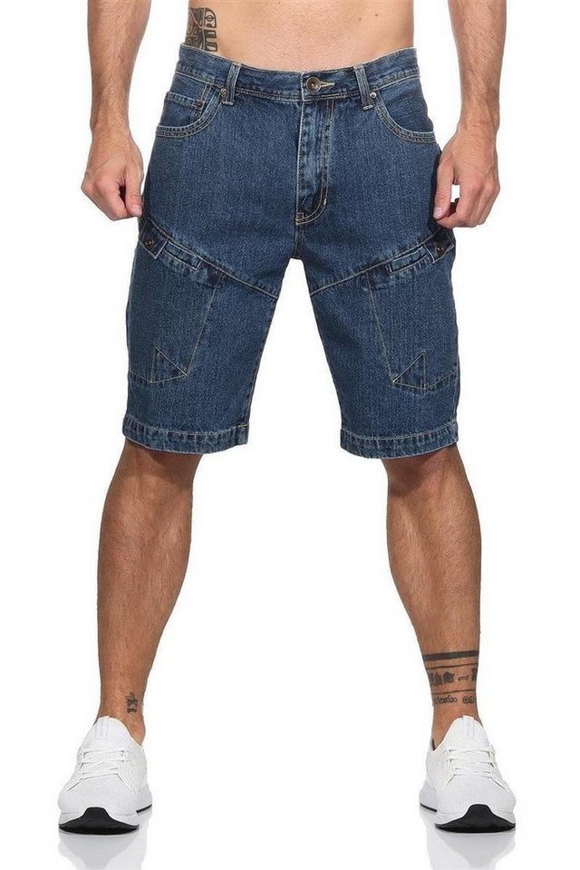 EloModa Regular-fit-Jeans Herren 3/4 kurze-Hose Jeans Short Bermuda Capri, 32 34 36 38 40 42 (1-tlg) von EloModa