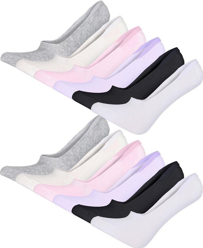 EloModa Füßlinge 6 12 Paar Damen Füßlinge Ballerina Unsichtbare Sneaker Sport Socken (12-Paar) von EloModa