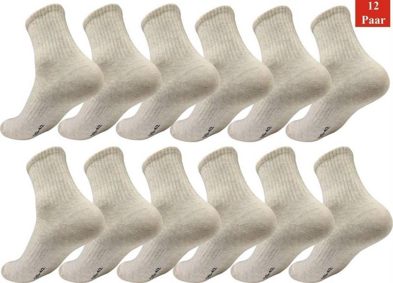 EloModa Sportsocken 12 Paar Damen Sport Sneaker Socken Quarter Socks Kurzsocken Halbsocken (12-Paar) von EloModa