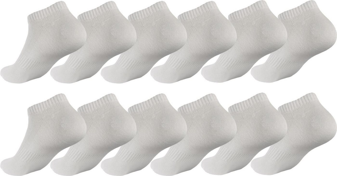 EloModa Sportsocken 12 Paar Sneaker Socken Herren Damen Sport und Freizeit, (12-Paar) von EloModa