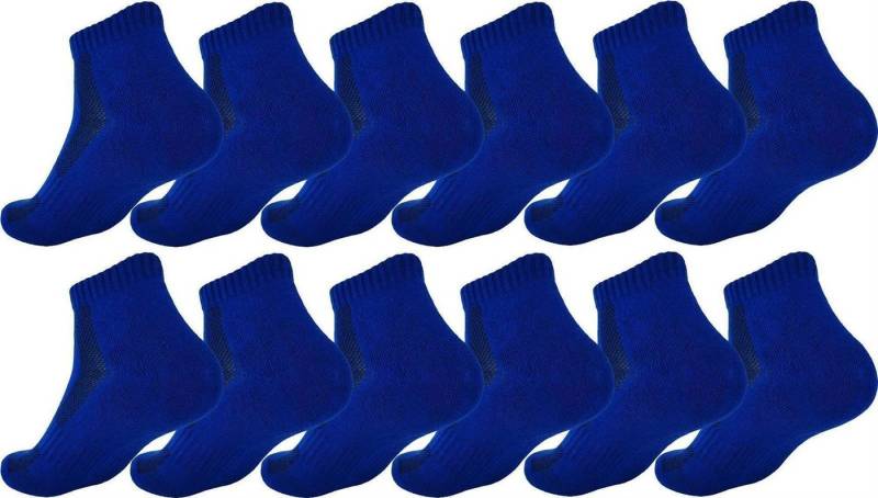 EloModa Sportsocken 12 Paar Sport Frottee Sneaker Socken Herren Damen Quarter Socks Kurzso (12-Paar) Atmungsaktiv von EloModa