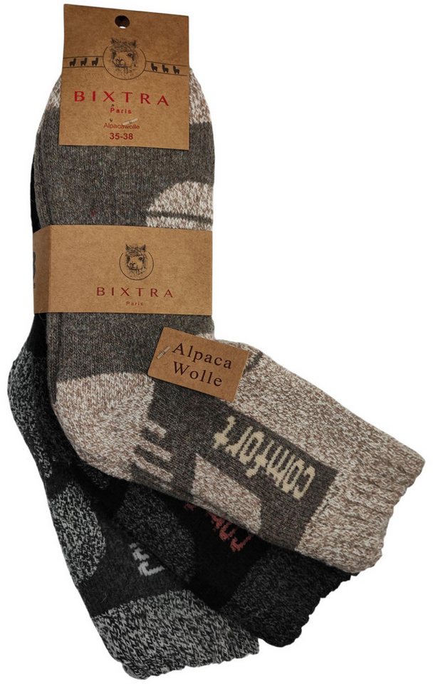 EloModa Thermosocken 3 Paar Damen Alpaka Socken Wollsocken Wintersocken, (3-Paar) von EloModa