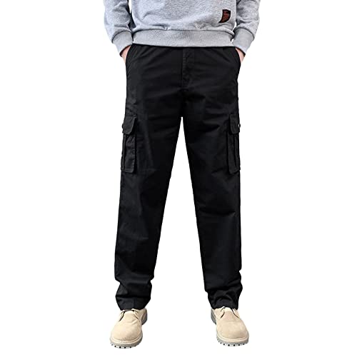 Elogoog Lässige Leinenhose für Herren, lockere Passform, Tasche, Schnürung, Overall, grüne Hose für Herren, Marineblau, X-Groß Elogoog Lässige Leinenhose für Herren, lockere Passform, Tasche, Schnürung, Overall, grüne Hose für Herren, Marineblau, X-Groß von Elogoog