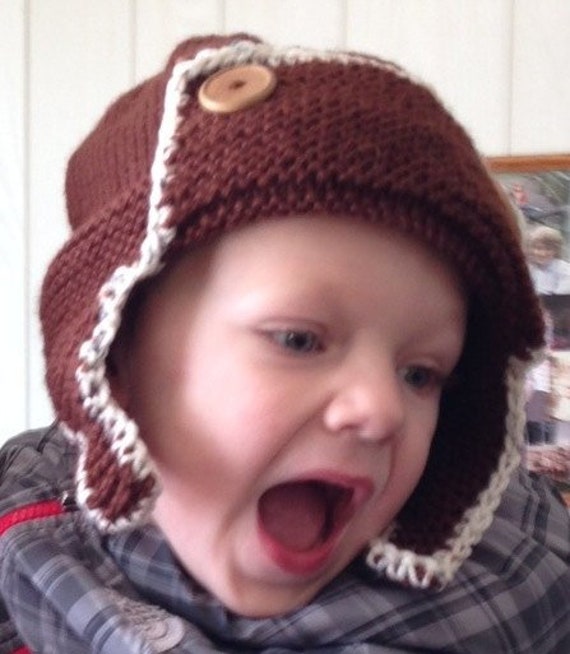 Pilotenmütze, Gestrickt von ElokintCreations