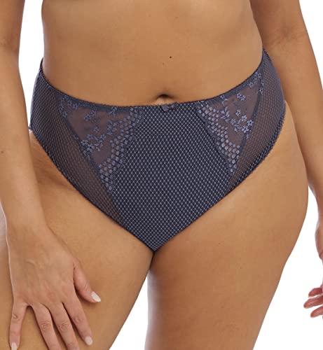 Elomi Damen Charley Slip mit hohem Beinausschnitt Unterwäsche im Bikini-Stil, Halbtransparent, Storm, XXL von Elomi