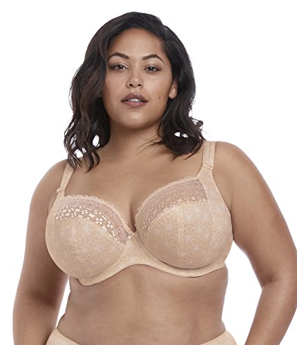 ELOMI Damen Kim Stretch Lace Underwire Bra Plunge-BH, Caramel, 75K von Elomi