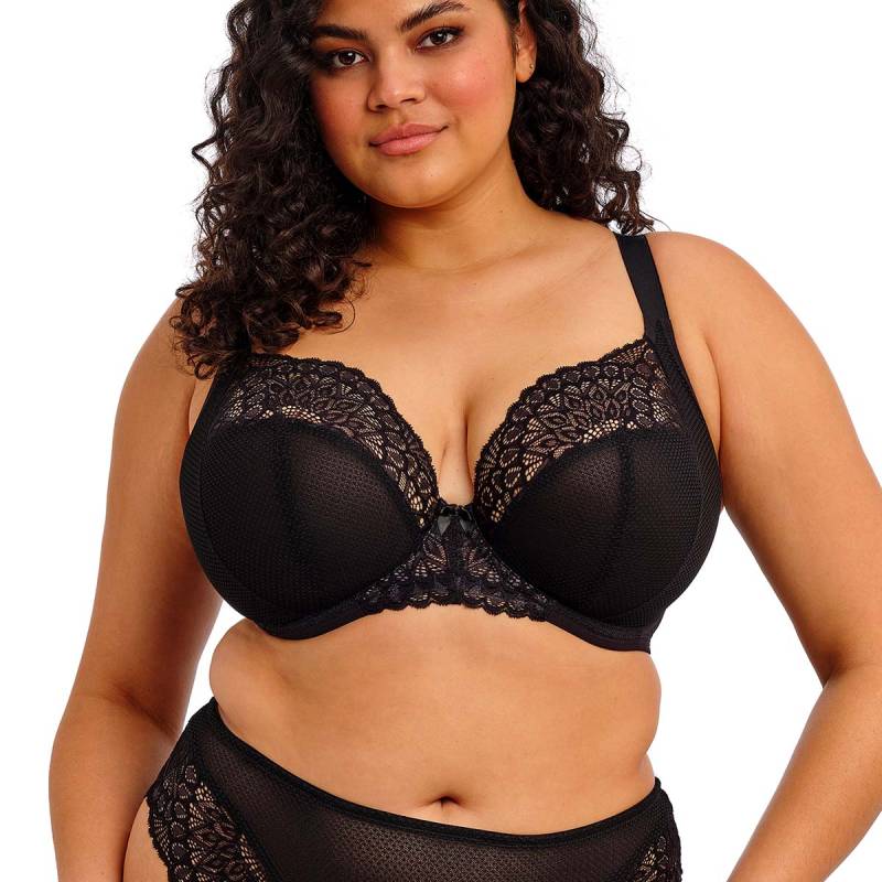 Elomi Tiernie Plunge BH, Schwarz, Größe: 95E, Damen von Elomi