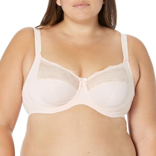 Elomi Women's Morgan Underwire Banded Stretch Lace Bra Full Coverage, Opaque, Ballet Pink, 38F von Elomi