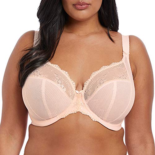 Elomi Women's Plus-Size Charley Stretch Lace Underwire Plunge Bra Bra, Ballet pink, 36JJ, 36JJ von Elomi