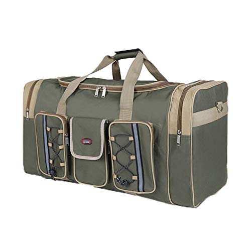 Elonglin Unisex Damen Herren Reisetaschen Oxford Wasserdicht Große Schultertasche Handtasche Sporttasche Weekender Tasche 64 * 30 * 33CM Armee grün Elonglin Unisex Damen Herren Reisetaschen Oxford Wasserdicht Große Schultertasche Handtasche Sporttasche Weekender Tasche 64 * 30 * 33CM Armee grün von Elonglin