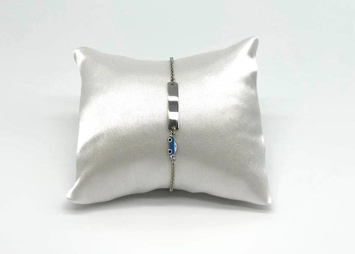 Car Bracelet Blue Silver 925 | Children's For Boys Handmade von EloureJewelry