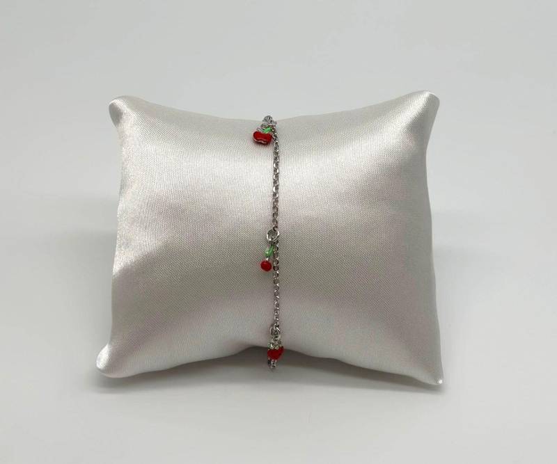 Kinder Armband Silber 925 Mit Früchten | Handgemacht Erdbeere, Apfel & Kirsche Sommer Schmuck Kinder Armband Silber 925 Mit Früchten | Handgemacht Erdbeere, Apfel & Kirsche Sommer Schmuck von EloureJewelry