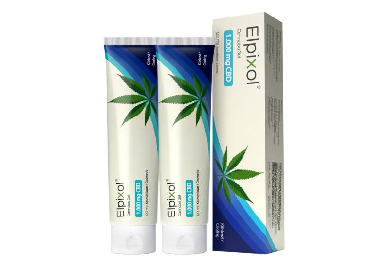 Elpixol® Körpergel Cannabis Gel mit 1.000 mg CBD – kühlend mit Menthol und Kampfer für eine kühlende Wirkung, ideal bei Überhitzung und Spannungsgefühlen von Elpixol®