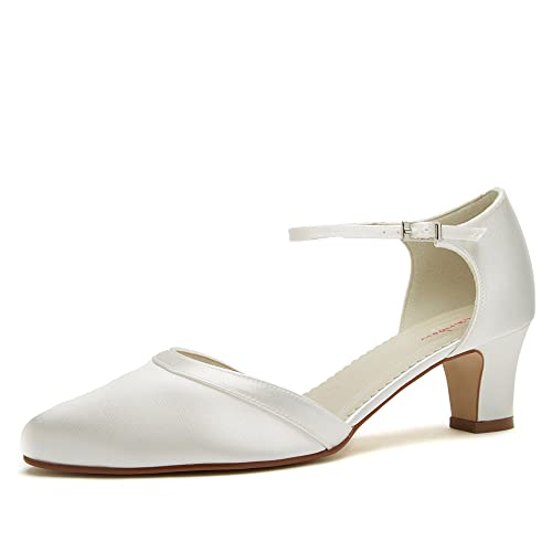 Rainbow Club Damen Brautschuhe Anika - Two Peace Pumps, Ivory/Creme, Gr.-36.5 (UK 3.5) von Rainbow Club