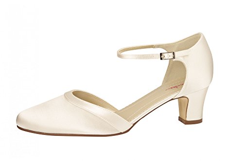 Brautschuhe Rainbow Club /Anika/ Satin (39 EU, Ivory) von Rainbow Club