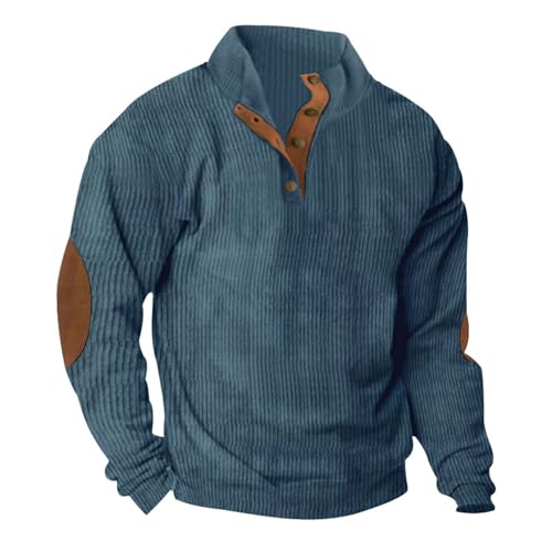 Elsa Keith Pullover Herren V-Ausschnitt Sweatshirt Classic Premium Strickpullover Langarm Outdoor Kapuzenjacke Winter Sport Sweater Lässiges Outdoor Langarmshirt 2024 Bequem Top Passform Sweatjacke von Elsa Keith