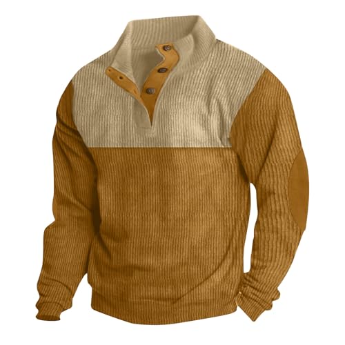 Elsa Keith Pullover Herren V-Ausschnitt Sweatshirt Classic Premium Strickpullover Langarm Outdoor Kapuzenjacke Winter Sport Sweater Lässiges Outdoor Langarmshirt 2025 Bequem Top Passform Sweatjacke von Elsa Keith