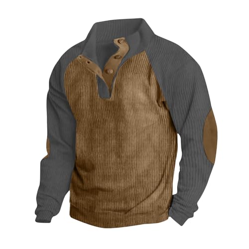 Elsa Keith Pullover Herren V-Ausschnitt Sweatshirt Classic Premium Strickpullover Langarm Outdoor Kapuzenjacke Winter Sport Sweater Lässiges Outdoor Langarmshirt 2025 Bequem Top Passform Sweatjacke von Elsa Keith