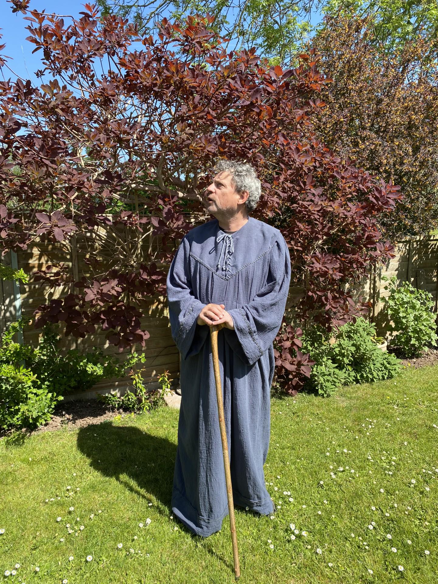 Gandalf Tunika. Herr Der Ringe Cosplay. Graue Flachs-Leinen-Robe. Outfit von ElsaEmporium