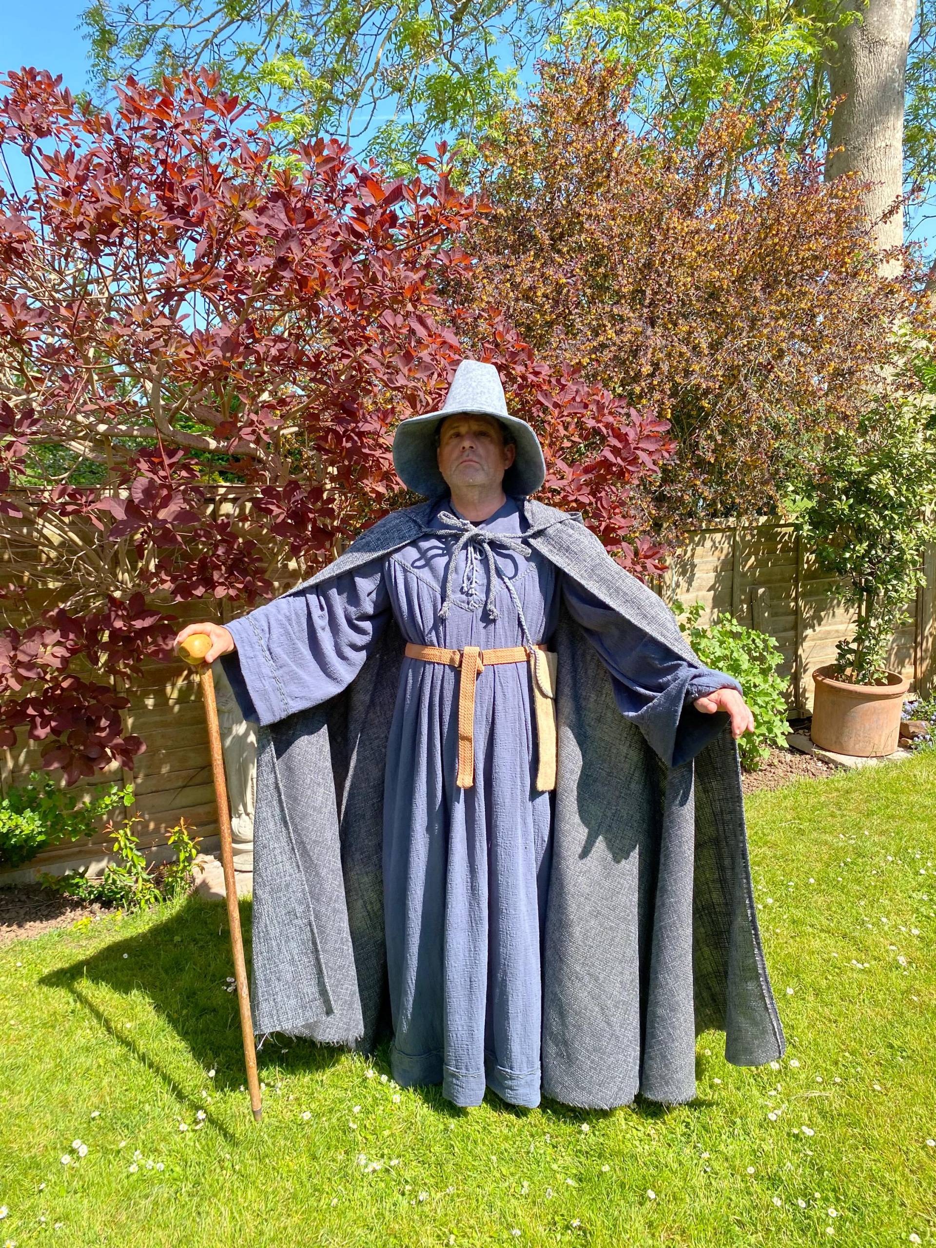 Gandalf Umhang. Grauer Boucle Gewebter Herr Der Ringe Cosplay von ElsaEmporium
