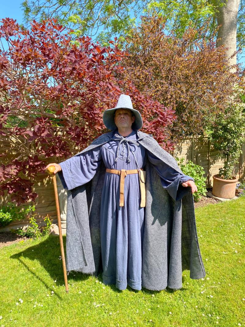 Gandalf Umhang. Grauer Boucle Gewebter Herr Der Ringe Cosplay von ElsaEmporium