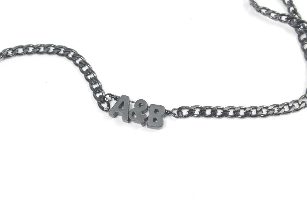 Personalisierte 2 Initialen Schmuck .gold Silber Buchstaben. Monogramm Armband, Paare Benutzerdefinierte Buchstaben Halskette, Liebesarmband von ElseCreation