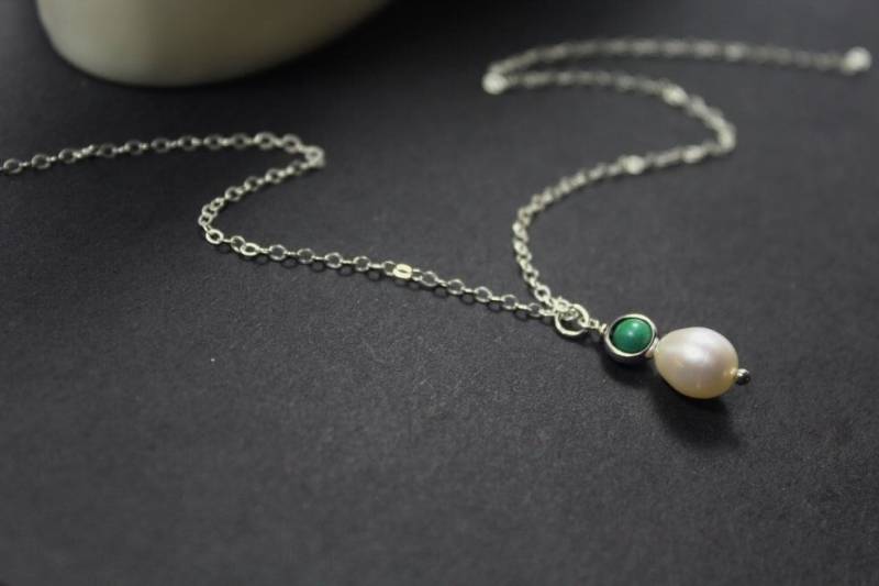 Geburtsstein Halskette.pearl Birthstone Schmuck. Edelstein Halskette Personalisierte Perlenkette. Benutzerdefinierte Für Mutter Oma, Frau von ElseDesigns