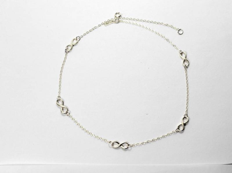 Infinity Station Halskette, Ewiger Liebesschmuck, Jubiläumsgeschenk, Paargeschenk, Ineinandergreifendes Armband. Armband Bestie von ElseDesigns