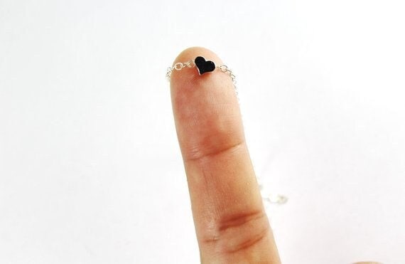 Mini Herz Armband Schmuck, Rose Gold Armband, Kleine Winzige Herz, Brautjungfer Geschenk Idee Jewelry.5 Mm Armbänder von ElseDesigns