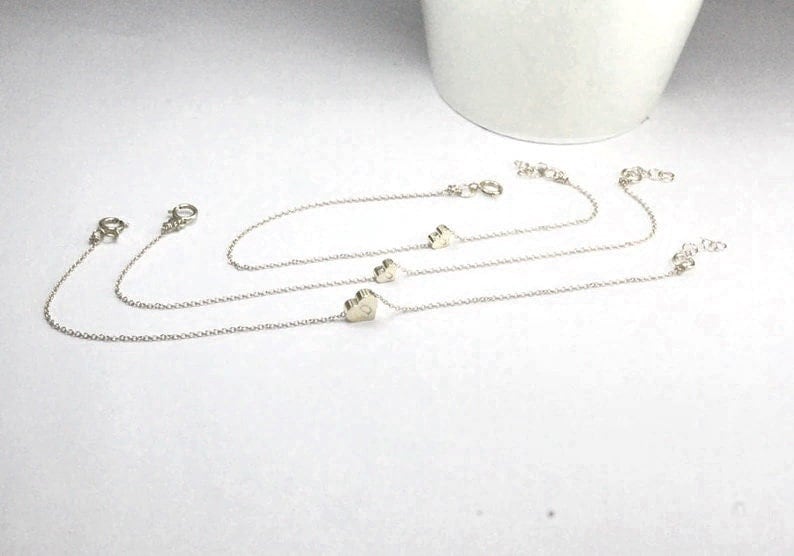 Mutter Tochter Herz Armband Set. Silber Oder Gold . Jewelry.sisters Schmuck, Best Friends Etsy, Geschenk Für 3 Schwestern von ElseDesigns