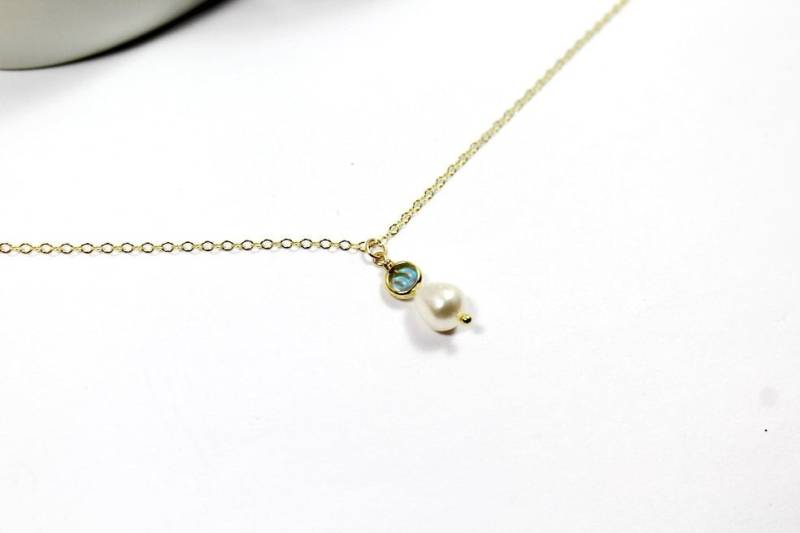 Opal Perlenschmuck. Träne Perle Schmuck, Brautjungfer Gift.opal Hochzeit Necklace.mutter Halsketteher , Braut Hochzeitsgeschenk von ElseDesigns