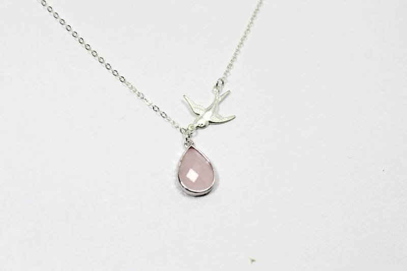 Personalisierte Vogel Halskette.birthstone Schmuck. Konfirmation Geschenk Glaube Halskette von ElseDesigns