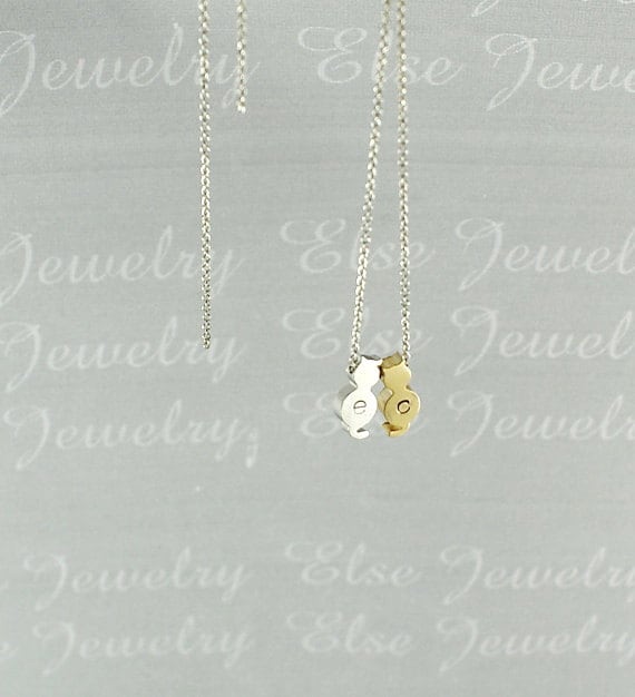 Erste Katzen Halskette - Gold & Silber Mix Kitty Schmuck, Katzenliebhaber Anhänger, Haustier, Personalisierte Halskette, Geschenkidee Kätzchen von ElseJewelry