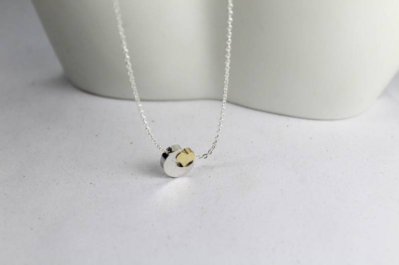 Ich Liebe Dich Zum Mond Und Zurück Halskette - Silber Halskette, Gold Herz Zierliche Schmuck.etsy Schmuck. Mädchen Geschenke. Alltagsbekleidung von ElseJewelry