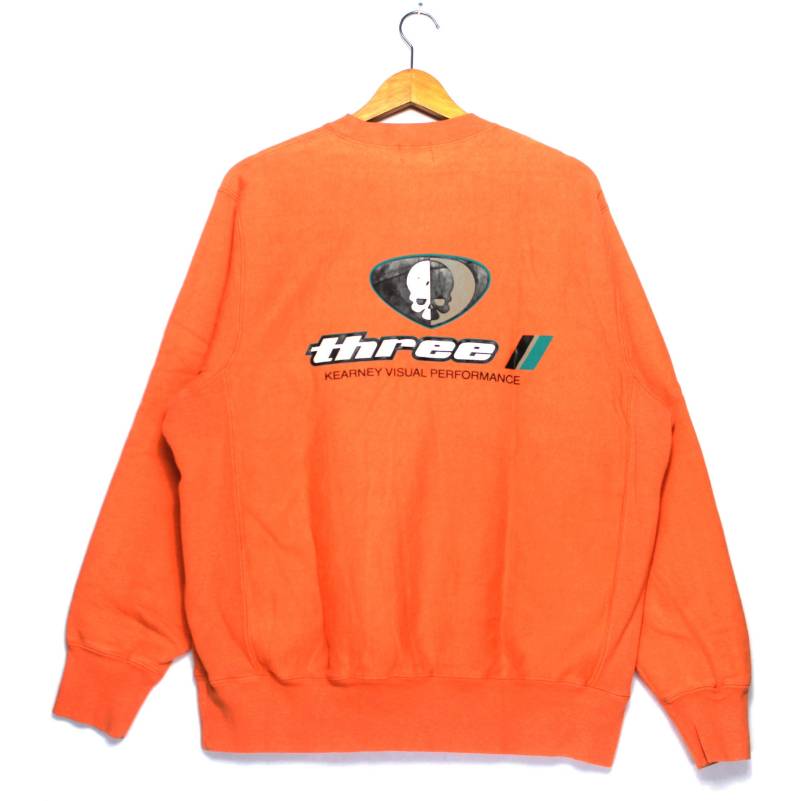 Selten Drei Kearney Visuelle Performance Spellout Logo Crewneck Pullover Sweatshirt von ElsewhereVintageShop