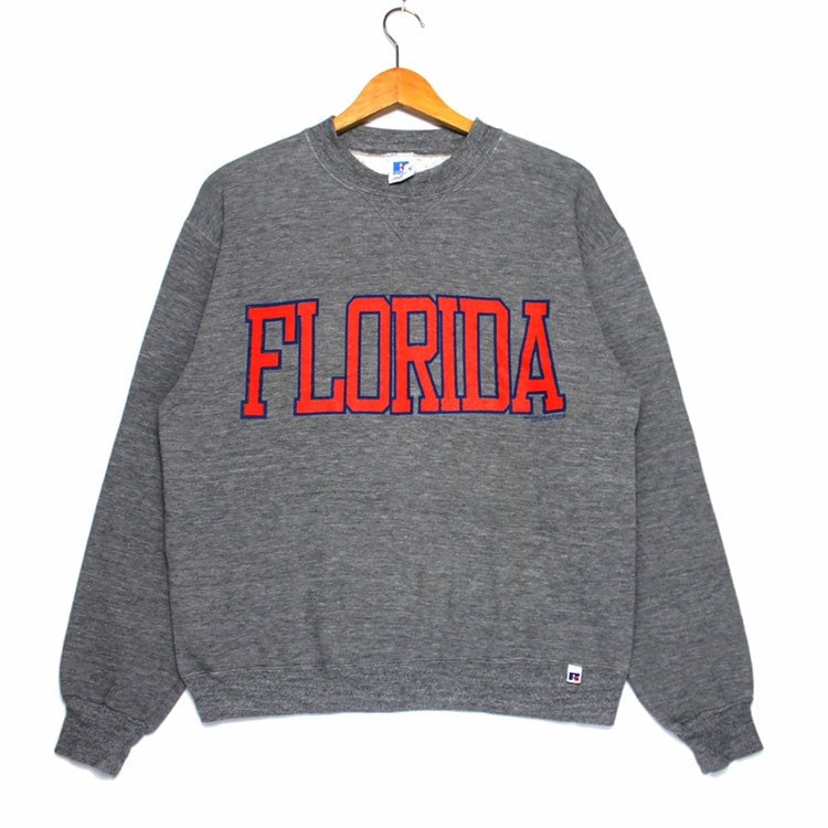 Vintage 90Er Jahre Florida Spellout Big Logo Crewneck Pullover Sweatshirt von ElsewhereVintageShop