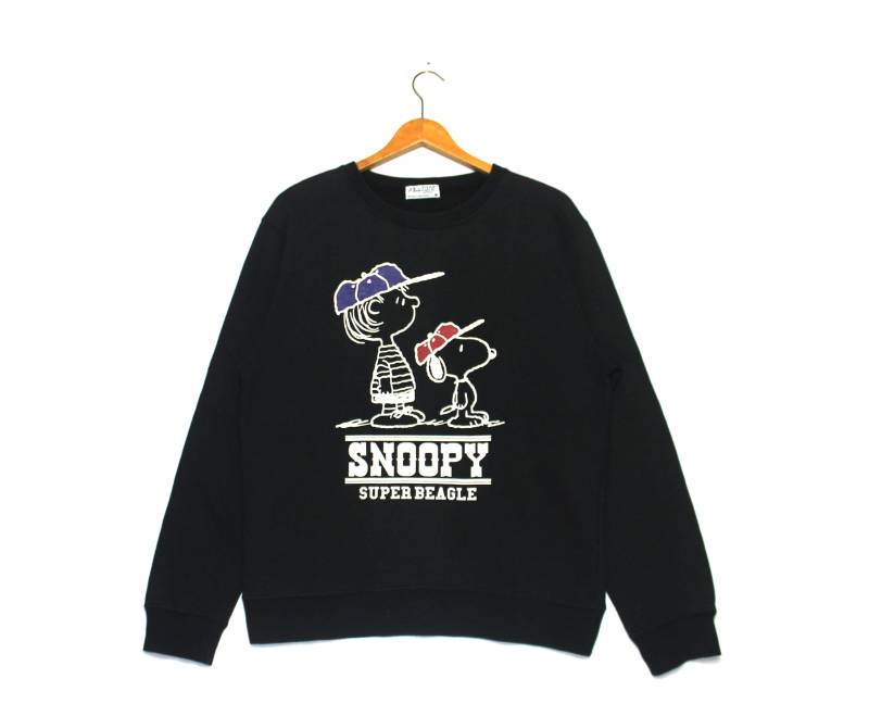 Vintage Erdnüsse Snoppy Superbeagle Voller Druck Snoopy Crewneck Pullover Sweatshirt von ElsewhereVintageShop