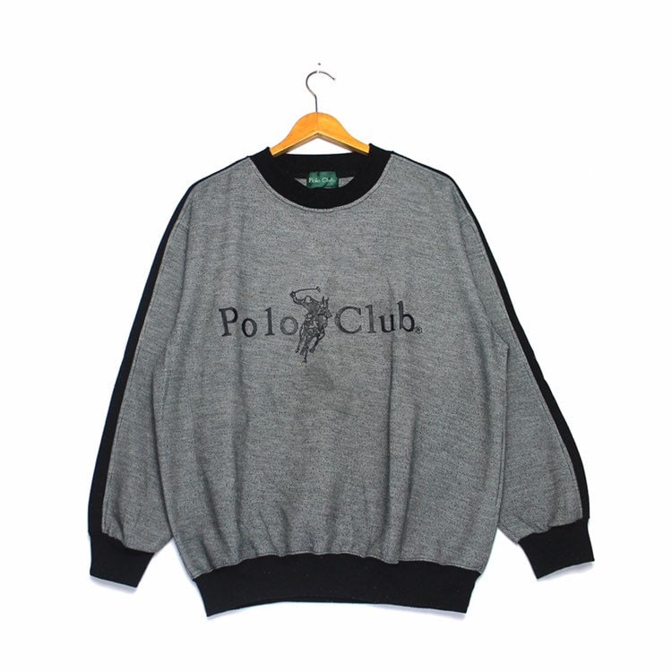 Vintage Polo Club Full Print Spellout Logo Crewneck Pullover Sweatshirt von ElsewhereVintageShop