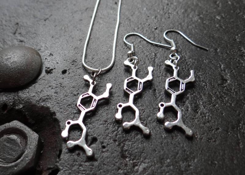 Epinephrin Molekül // Kette Und Ohrringe Neurobiologie Chemie Epinephrin Molekül // Kette Und Ohrringe Neurobiologie Chemie von ElsieAliceJewellery
