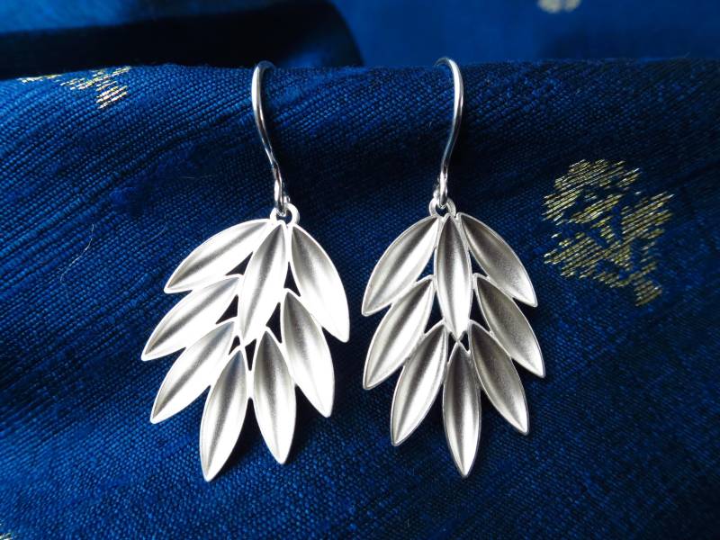 Sterling Silber Ohrringe Solid Natur Statement von ElstarDesign