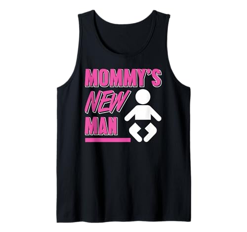 Mommys Neuer Mann Lustiger Baby Junge Willkommen Tank Top von Eltern Humor Neugeborene Jungen Familie Freude