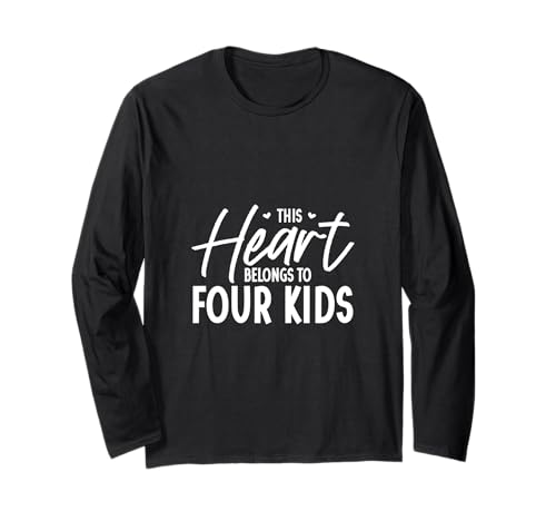Ich Liebe Meine Vier Kinder Langarmshirt von Eltern mit Kindern Designs