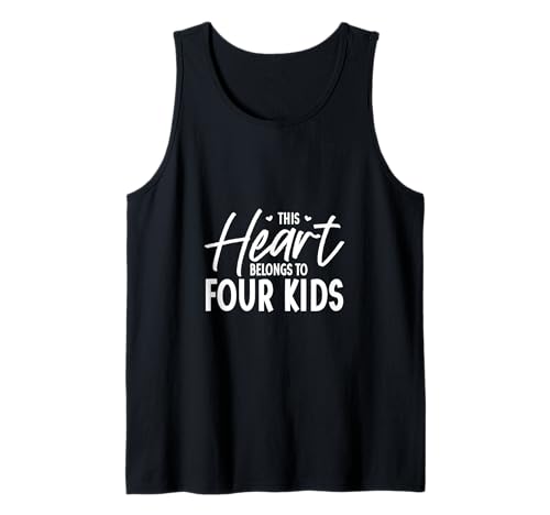Ich Liebe Meine Vier Kinder Tank Top von Eltern mit Kindern Designs
