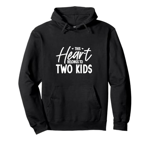 Ich Liebe Meine Zwei Kinder Pullover Hoodie von Eltern mit Kindern Designs